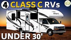 4 Class C Motorhomes Under 30 Feet - Small Class C RV Tours!