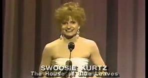 Swoosie Kurtz wins 1986 Tony Award for Best Featured Actress in a Play