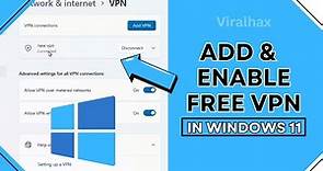 How to Use Free VPN in PC | how To Use Free VPN on Windows 10 / 11