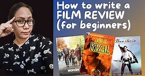 How write a Film Review| Tips on how to make a good film review