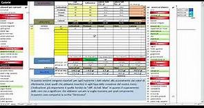 Calcolo valori nutrizionali con Microsoft Excel