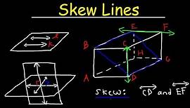 Skew Lines, Perpendicular & Parallel Lines & Planes, Intersecting Lines & Transversals