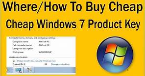 Where / How To Buy Windows 7 Cheap Product Key Online With Genuine COA Sticker?