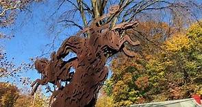 Headless Horseman Statue/Sculpture and Bridge, Sleepy Hollow NY