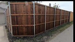 8' Side by Side Western Red Cedar Fence