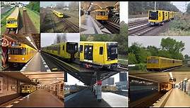 Verschiedene U-Bahnfahrzeugtypen bei der BVG