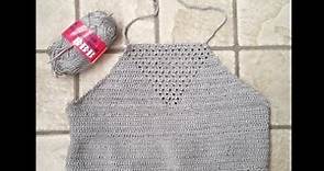 Come fare una canottiera all' uncinetto #1-- Crop top crochet