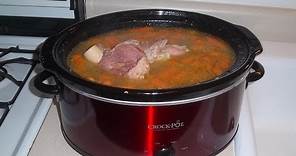 Crock-Pot Recipe: Split Pea Soup with a Ham Bone or Some Ham
