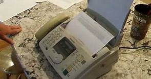 Panasonic Fax Machine Working