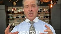 an alteriative to the full windsor knot , small and uses up less tying tie . Using a woven silk tie from Thomas Fortin #howtotieatie #tyingatie #shirtandtie #howtotieaprattknot #prattknot #shelbyknot