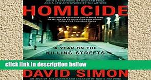 Popular Homicide: A Year on the Killing Streets - video Dailymotion