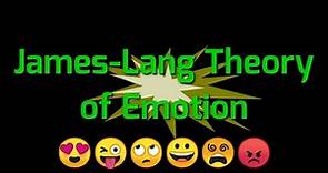 James-Lang Theory of Emotion|| Life Psychology