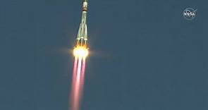 Liftoff of Soyuz Spacecraft on Journey to International Space Station