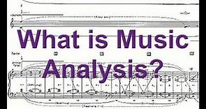 What is Music Analysis?