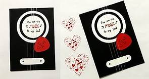 Handmade Valentines Card | Guitar Love Card | DIY Crafts