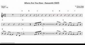 Where Are You Now - Nazareth 1983 (Flute C) [Sheet music]