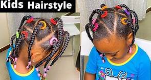 Natural hairstyle for african kids back to school \\ For toddlers and kids with 4c natural hair
