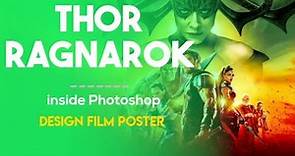 MARVEL THOR RAGNAROK movie poster | Photoshop tutorial | Artix visualfx