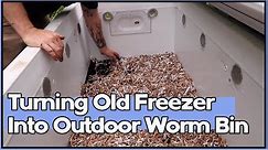 Converting Old Freezer Into Outdoor Worm Bin