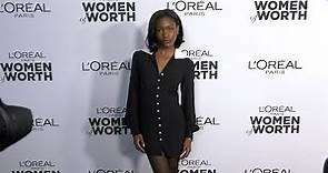 Demi Singleton 2023 L’Oréal Paris’ Women of Worth Gala Black Carpet Fashion