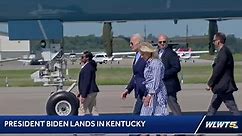 Pres. Biden lands in Kentucky