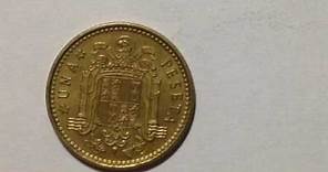 1 Peseta- Juan Carlos Coin Spain 1975