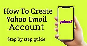 How To Create New Yahoo Account l Create Yahoo Email Account (2022) @techzilla1708
