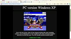 How to run Sonic CD PC on Windows XP (Read desc. for Win 7)
