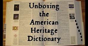 Unboxing the American Heritage Dictionary