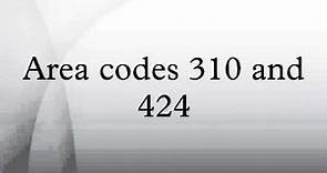 Area codes 310 and 424