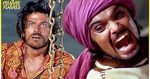 Rafi Falls To His Death | Sinbad and the Eye of the Tiger | Creature Features