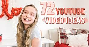 72 youtube video ideas that will BLOW UP your channel