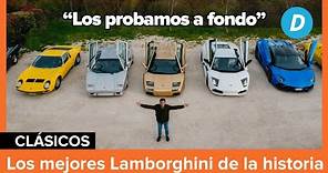 V12 a PRUEBA: Miura, Countach, Diablo, Murciélago, Aventador | Historia de Lamborghini | Diariomotor