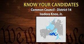 Know Your Candidates: Common Council District 14: Isadore Knox Jr