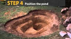 How to construct a pre-formed pond