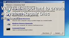 Windows 7 System Repair Disk