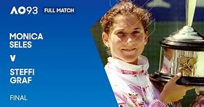 Monica Seles v Steffi Graf Full Match | Australian Open 1993 Final