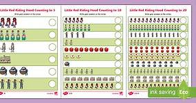 Little Red Riding Hood Counting Sheets