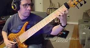 Spain by Chick Corea on a 6 string bass (Excerpt)