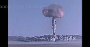 Uncut footage of an atomic bomb blast at Nevada Test Site rare footage!! 1951