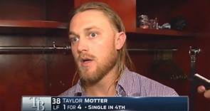 Taylor Motter describes navigating the outfield in Baltimore