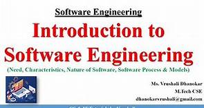 SE 1 : Introduction to Software Engineering | Nature of Software | SE Full Course