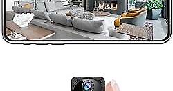 Mini Spy Camera Hidden WiFi 4K Wireless Indoor Small Nanny IP Cam Home Security Secret Tiny Surveillance Cameras with Phone App Night Vision AI Human Detection 100 Days Standby Battery Life