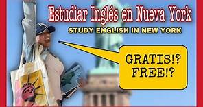 COMO ESTUDIAR INGLES en NUEVA YORK GRATIS | FREE | English subtitle | #newyorkbyliz