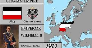 German Empire (1871-1918) History. Every Year. EUROPE ONLY.
