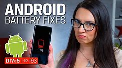 Fixing Common Android Battery Problems – DIY in 5 Ep 193