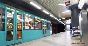 The Metro/U-bahn in Frankfurt, Germany