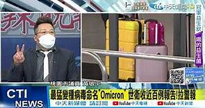 【每日必看】最猛病毒Omicron來襲 殺到香港!跨年喊卡?我再追加疫苗?@CtiNews 20211127