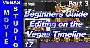 Vegas Movie Studio Platinum 17 Beginners Guide 3/6 (Timeline Editing)