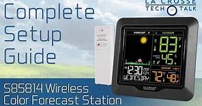 S85814 Wireless Color Weather Station Complete Setup Guide